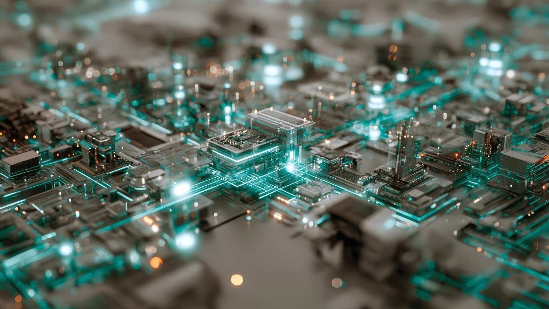 Formist process automation — 3D technology circuit board with energy flow